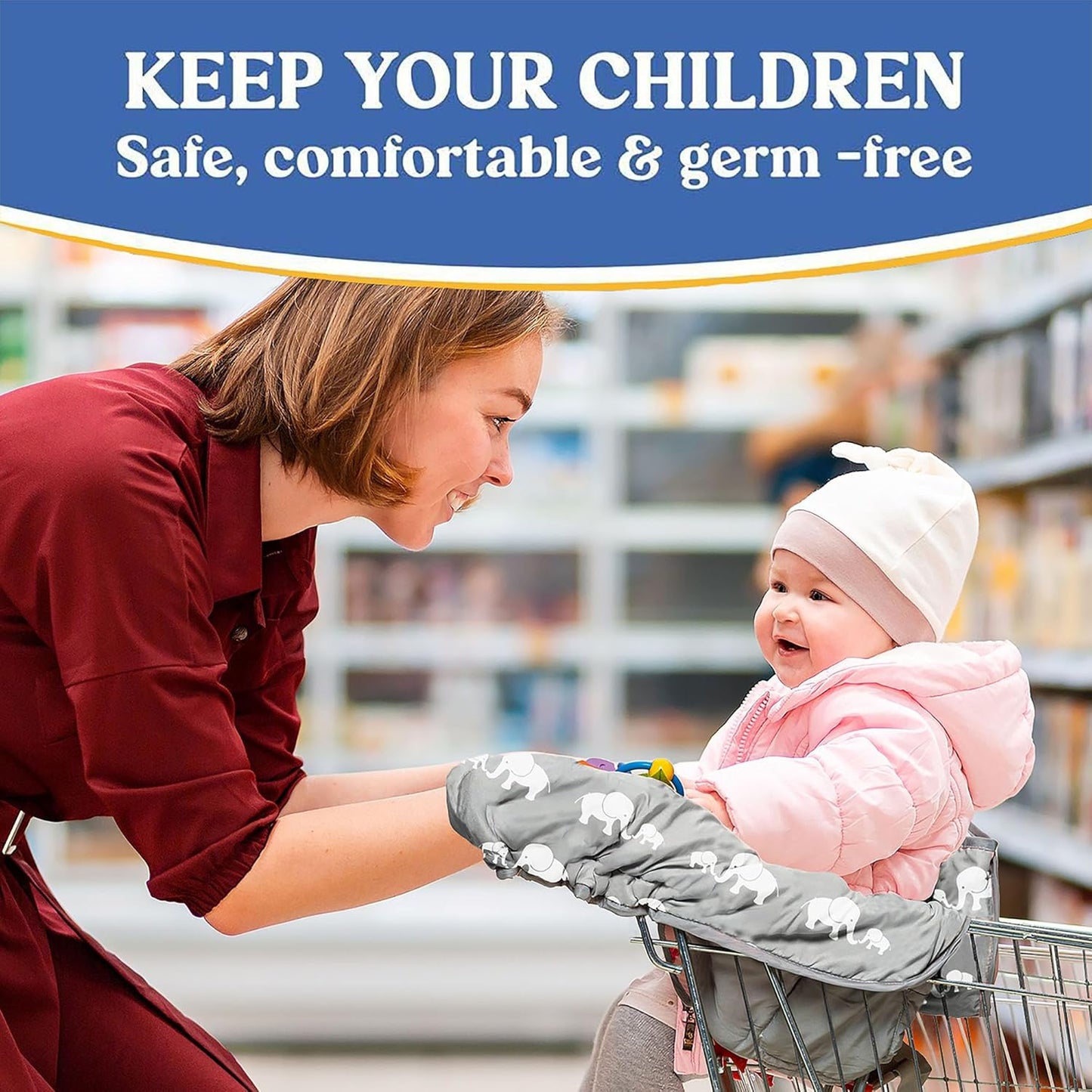 Pillani Shopping Cart Cover for Baby - Vegetable