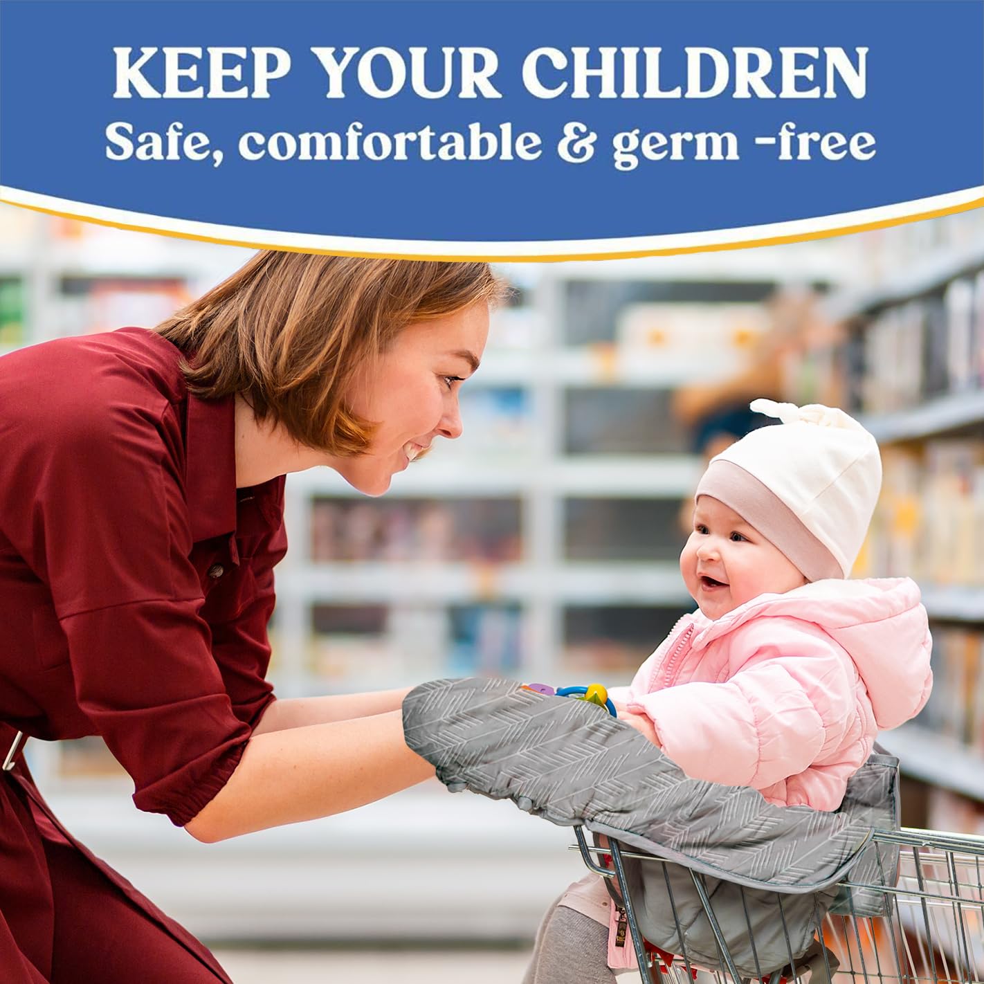 Pillani Shopping Cart Cover for Baby - Vegetable