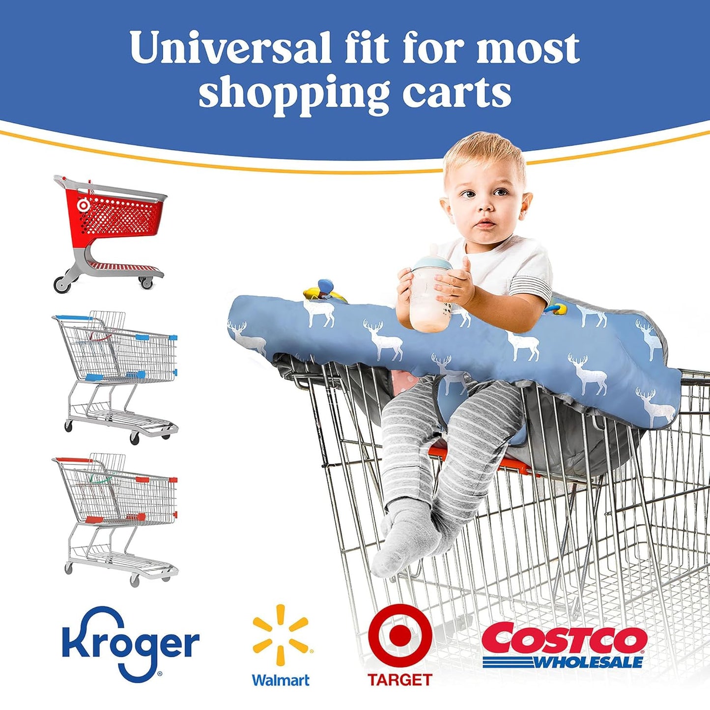 Pillani Shopping Cart Cover for Baby - Deer