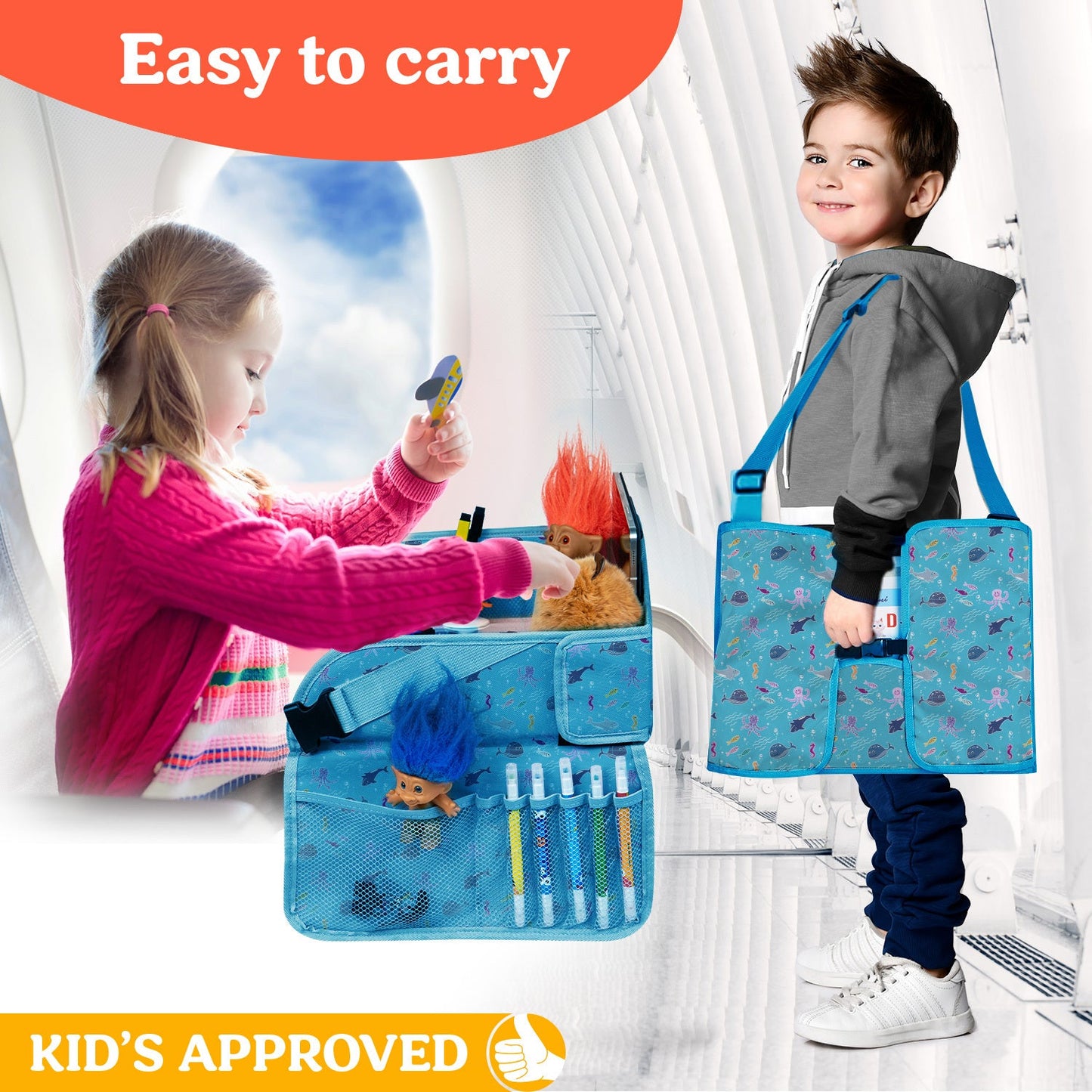Pillani Kids Travel Tray for Car - Airplane
