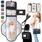 Portable Changing Pad for Baby, Travel Diaper Changing Pad for Newborn - Grey Ocean