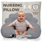PILLANI Nursing Pillow for Breastfeeding & Bottle Feeding - Baby Blue