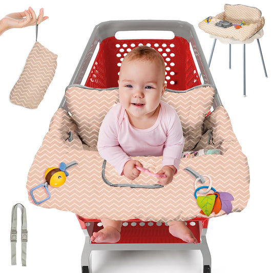 Pillani Shopping Cart Cover for Baby - Beige Arrow