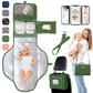 Portable Changing Pad for Baby, Travel Diaper Changing Pad for Newborn - Grey Ocean