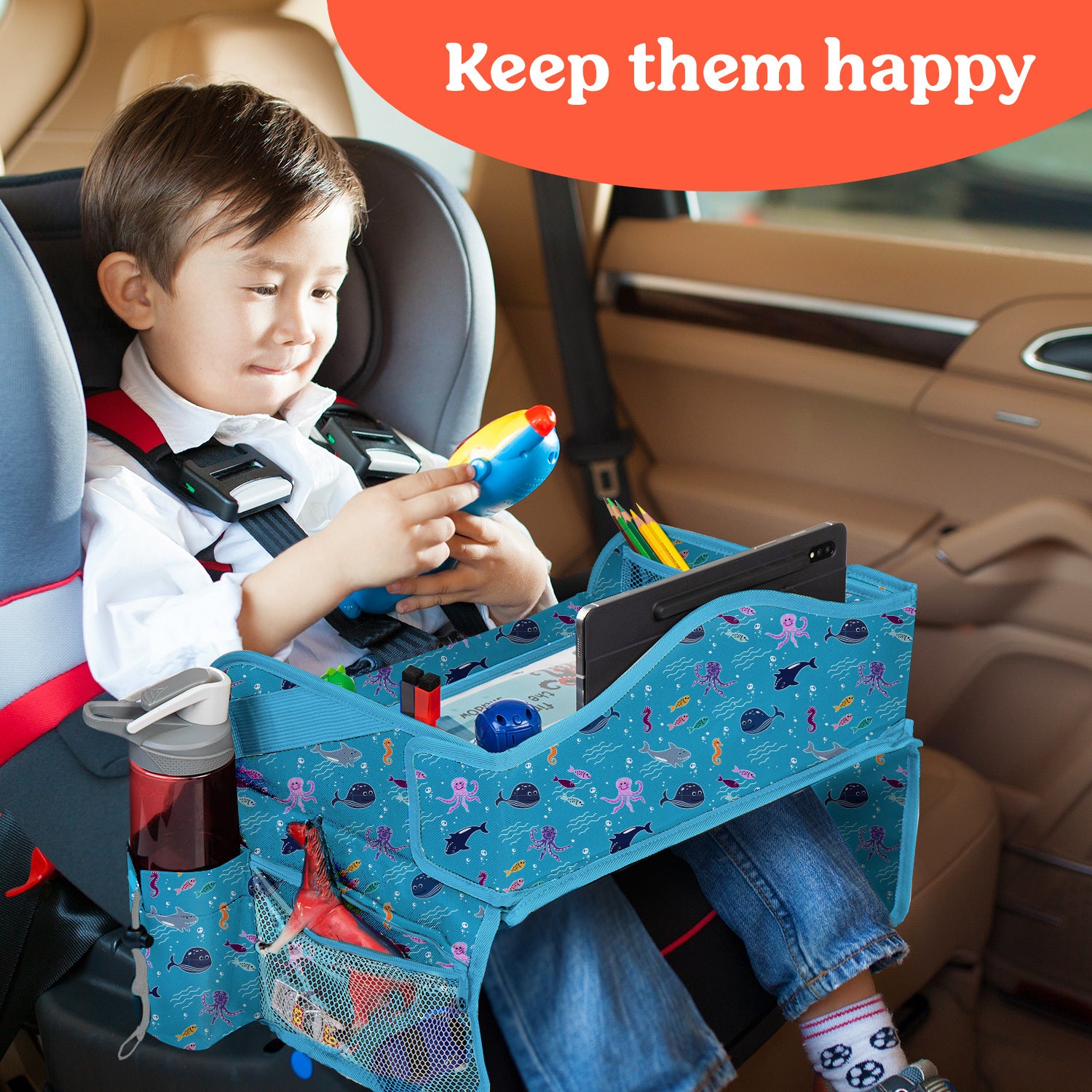 Child car outlet seat activity tray