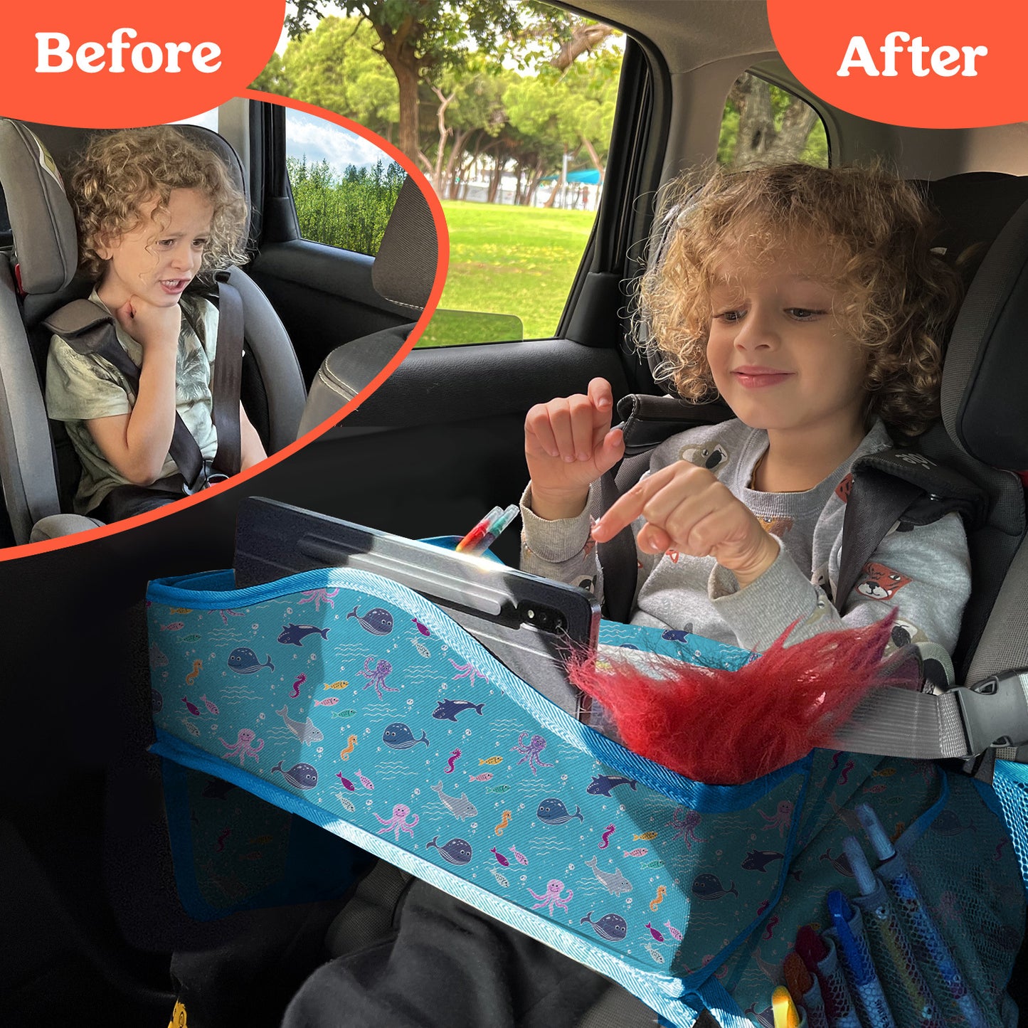 Pillani Kids Travel Tray for Car - Space