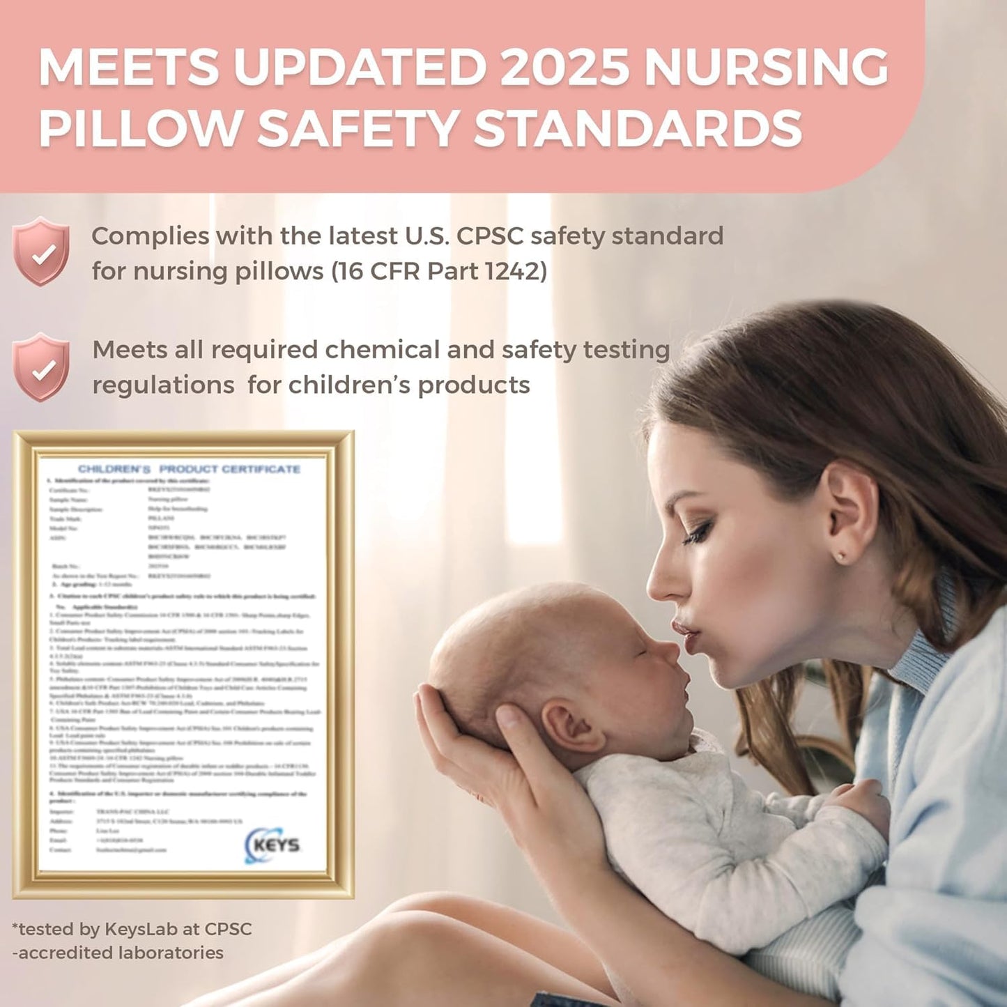PILLANI Nursing Pillow for Breastfeeding & Bottle Feeding - Stone