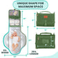 Portable Changing Pad for Baby, Travel Diaper Changing Pad for Newborn - Grey Ocean