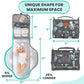 Portable Changing Pad for Baby, Travel Diaper Changing Pad for Newborn - Grey Ocean