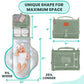 Portable Changing Pad for Baby, Travel Diaper Changing Pad for Newborn - Grey Ocean