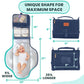Portable Changing Pad for Baby, Travel Diaper Changing Pad for Newborn - Grey Ocean