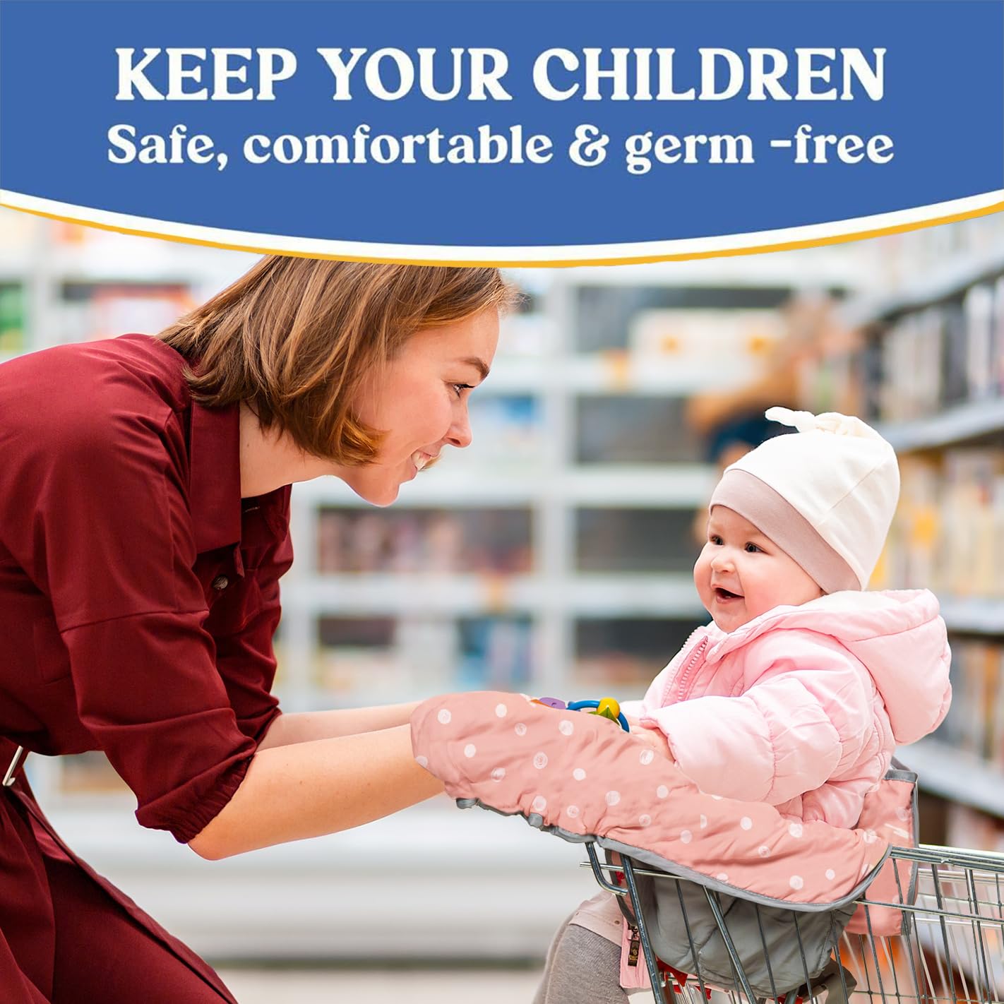 Pillani Shopping Cart Cover for Baby - Vegetable