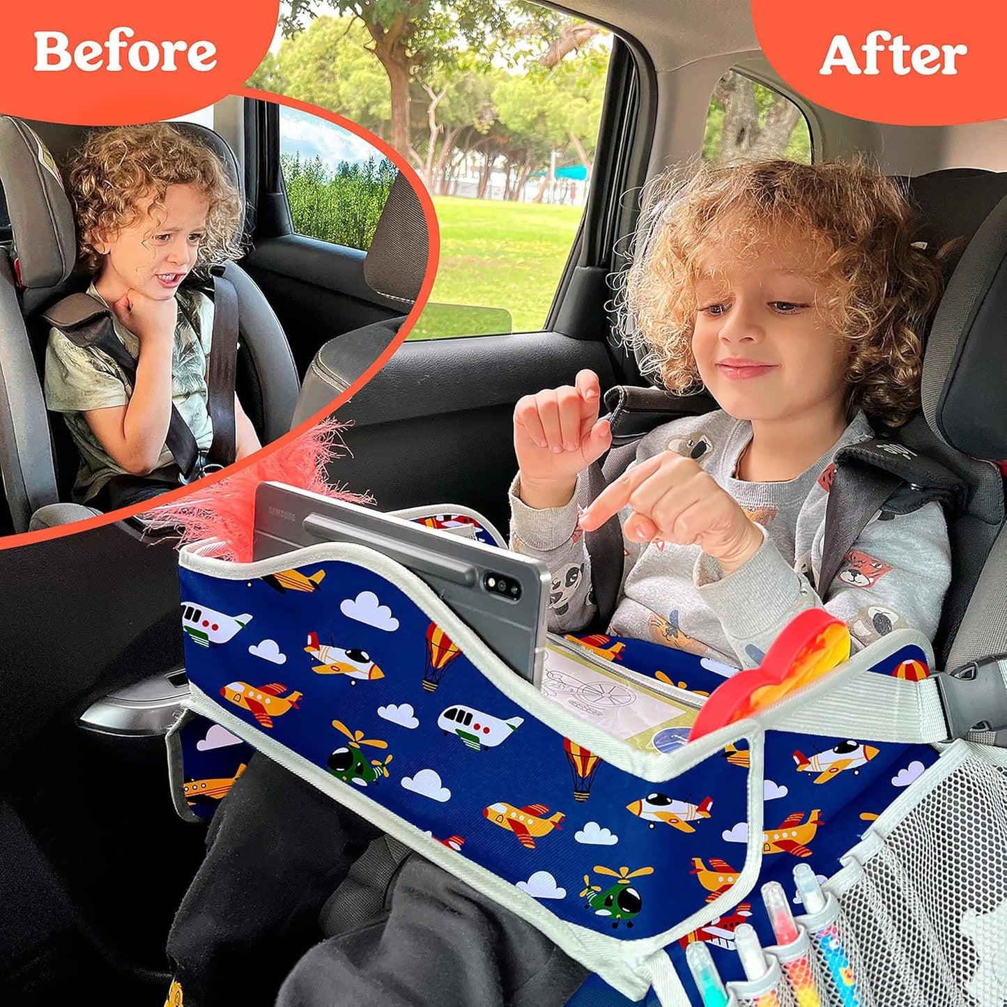 Pillani Kids Travel Tray for Car - Airplane