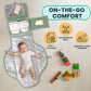 Portable Changing Pad for Baby, Travel Diaper Changing Pad for Newborn - Grey Ocean