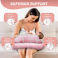 PILLANI Nursing Pillow for Breastfeeding & Bottle Feeding - Baby Blue