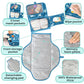 Portable Changing Pad for Baby, Travel Diaper Changing Pad for Newborn - Blue Dinosaur