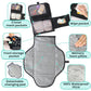 Portable Changing Pad for Baby, Travel Diaper Changing Pad for Newborn - Grey Ocean