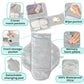 Portable Changing Pad for Baby, Travel Diaper Changing Pad for Newborn - Grey Ocean