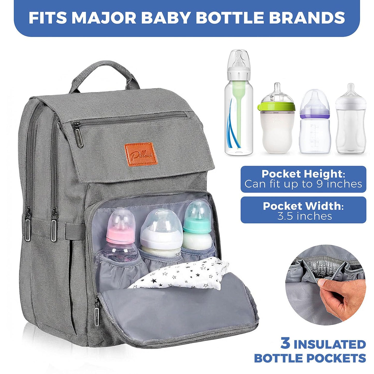 Pillani Baby Diaper Bag Backpack - Deer