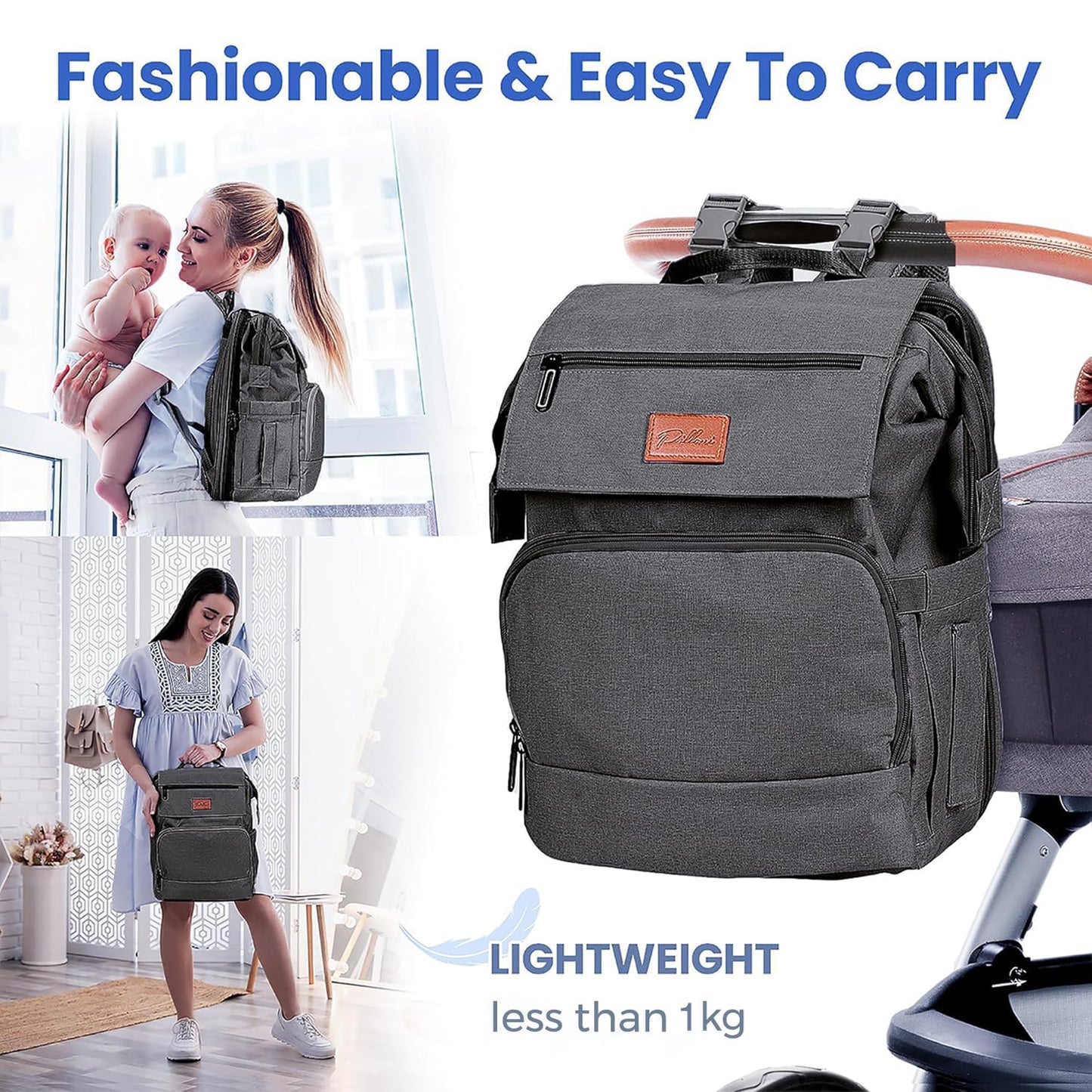 Pillani Baby Diaper Bag Backpack - Deer