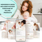 Portable Changing Pad for Baby, Travel Diaper Changing Pad for Newborn - Grey Ocean