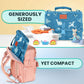 Portable Changing Pad for Baby, Travel Diaper Changing Pad for Newborn - Blue Dinosaur