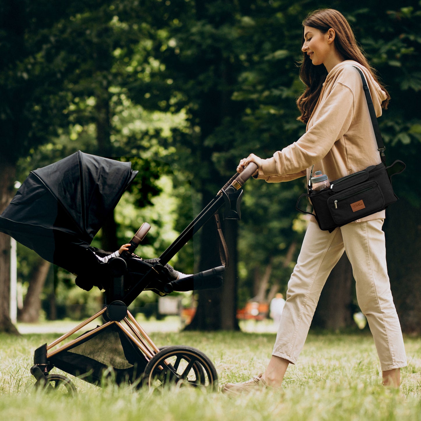 PILLANI Universal Baby Stroller Organizer - Black