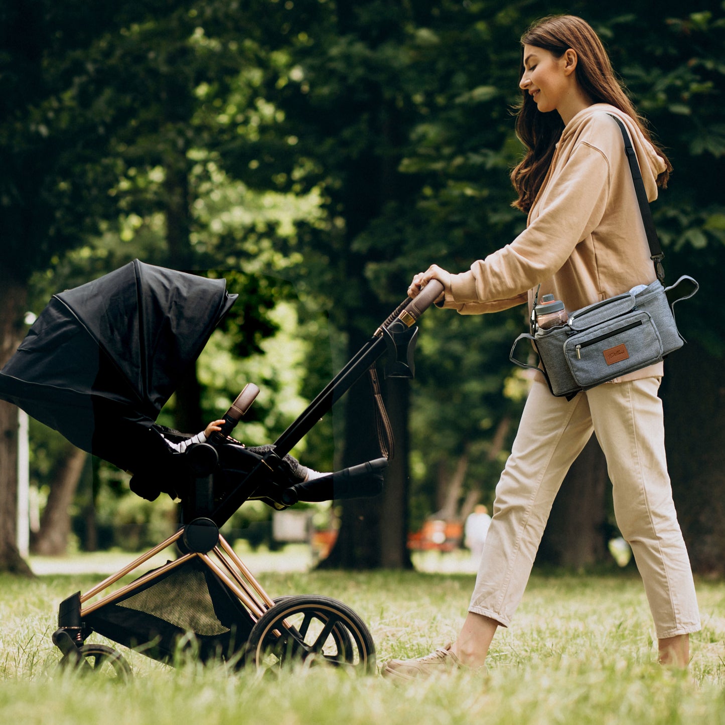 PILLANI Universal Baby Stroller Organizer - Black