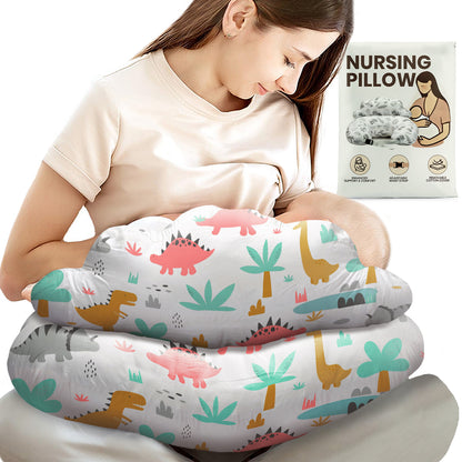 PILLANI Nursing Pillow for Breastfeeding & Bottle Feeding - Dinosaurs