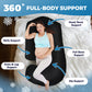 PILLANI Pregnancy Pillows for Sleeping - V C U Shaped Full Body Pillows - Cooling Black