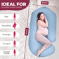 PILLANI Pregnancy Pillows for Sleeping - V C U Shaped Full Body Pillows - Cooling Green