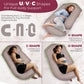 PILLANI Pregnancy Pillows for Sleeping - V C U Shaped Full Body Pillows - Cooling Black