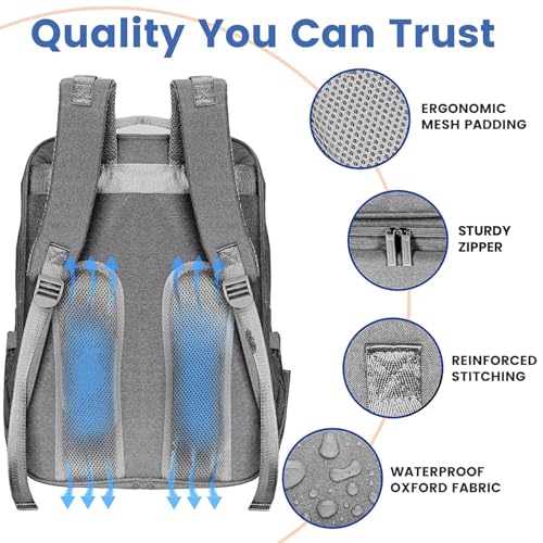 PILLANI Baby Diaper Bag Backpack - Baby Bag for Boys & Girls, Diaper Backpack Baby Registry Search, Newborn Essentials