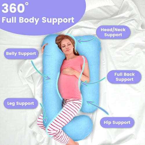Pillani Pregnancy Pillows for Sleeping - U Shaped Full Body Pillow Sup –  pill-ani