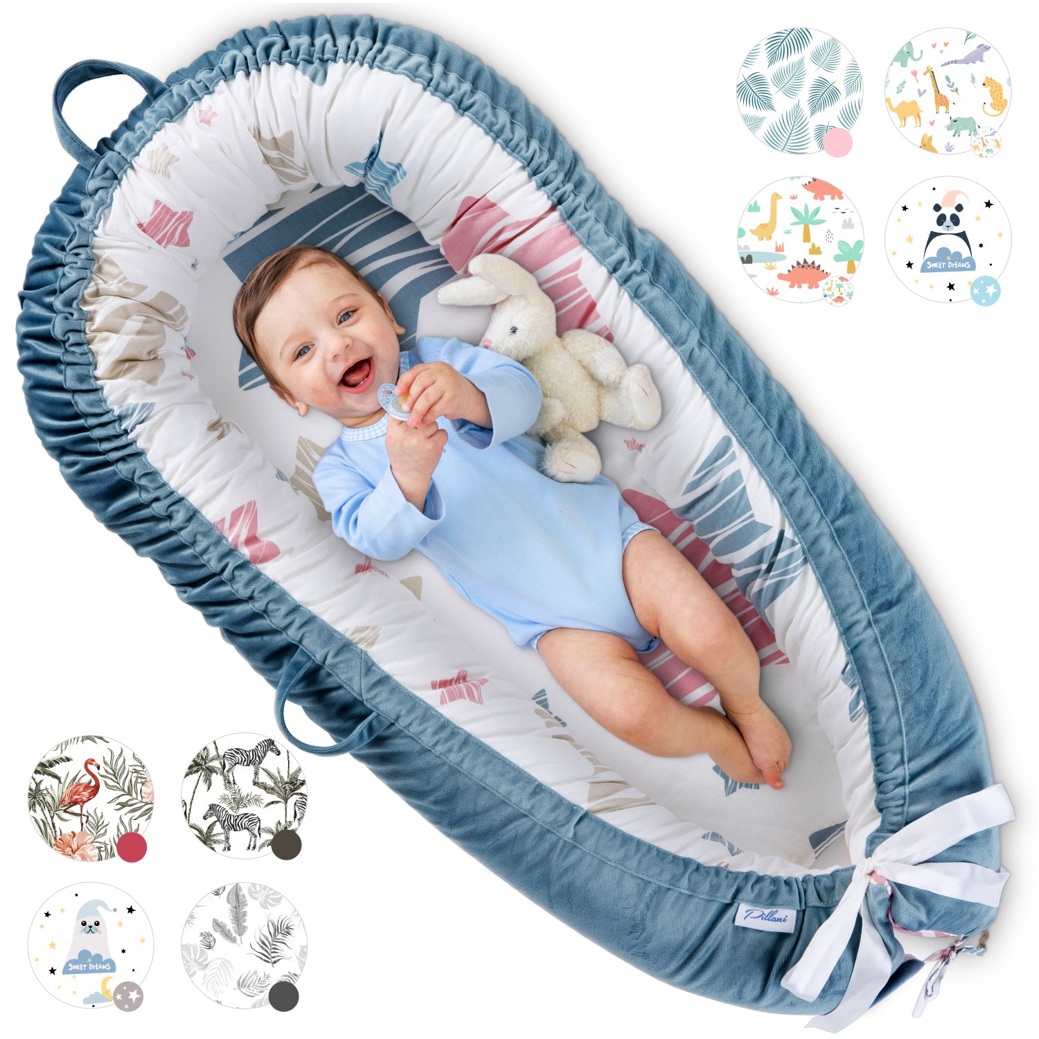 Pillani Baby Lounger For Newborn - Infant Lounger For 0-12 Months